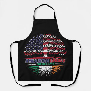 Ireland Irish US American USA United States Tree Apron