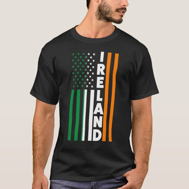 Ireland Irland Irish Flag T-Shirt (Front)