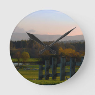 Ireland is Beautiful Round Clock