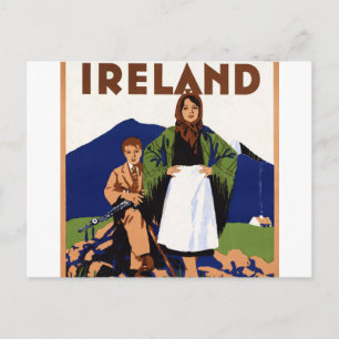 Ireland Land of Eternal Youth Vintage Postcard