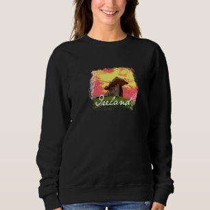 Ireland Landmark Poulnabroune Dolmen Sunset Irelan Sweatshirt