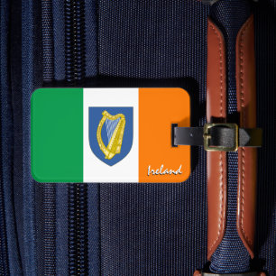 Ireland Luggage Tags, patriotic Irish Flag Luggage Tag