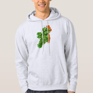 Ireland Map by Kenneth Yoncich Hoodie