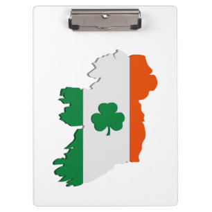 Ireland map clipboard