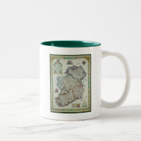 Ireland Map - Irish Eire Erin Historic Map