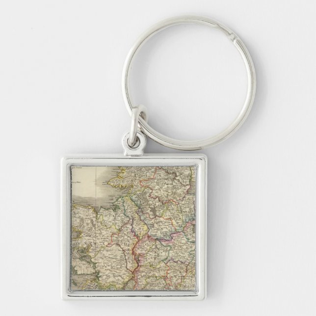 Ireland map key ring (Front)