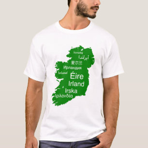Ireland map men's t-shirt