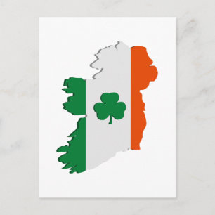 Ireland map postcard