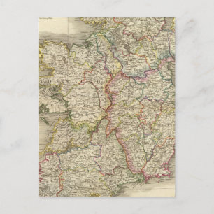 Ireland map postcard