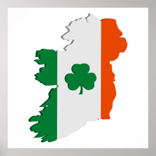Ireland map poster