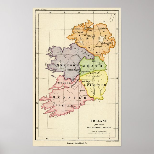 Ireland Map Poster (Front)