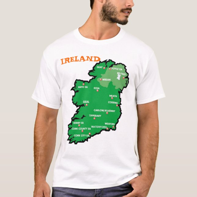 Ireland Map T-Shirt (Front)