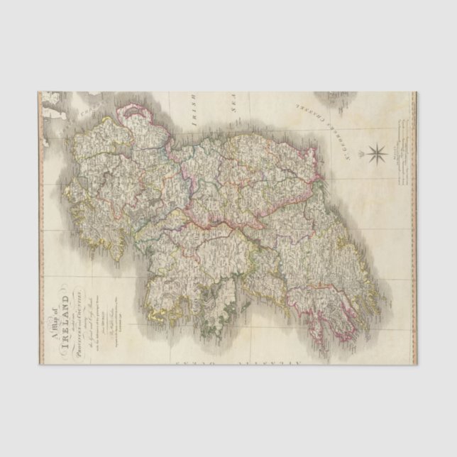 Ireland map tissue paper (Front)