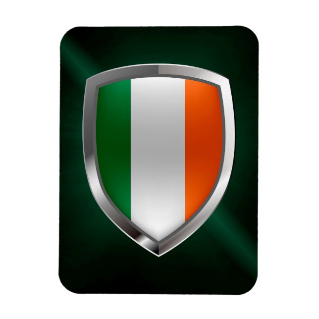 Ireland Metallic Emblem Magnet (Vertical)
