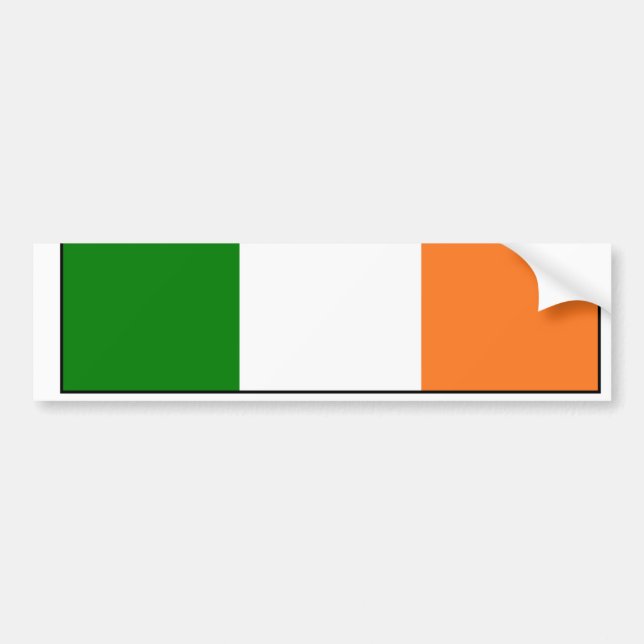 Ireland Name Flag Bumper Sticker (Front)