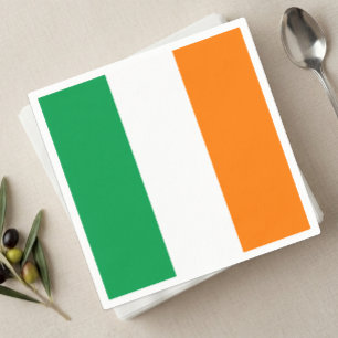 Ireland Napkins, Irish Flag party /sports fan Napkin