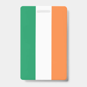 Ireland National Flag, Emerald Isle Celtic Gaelic ID Badge