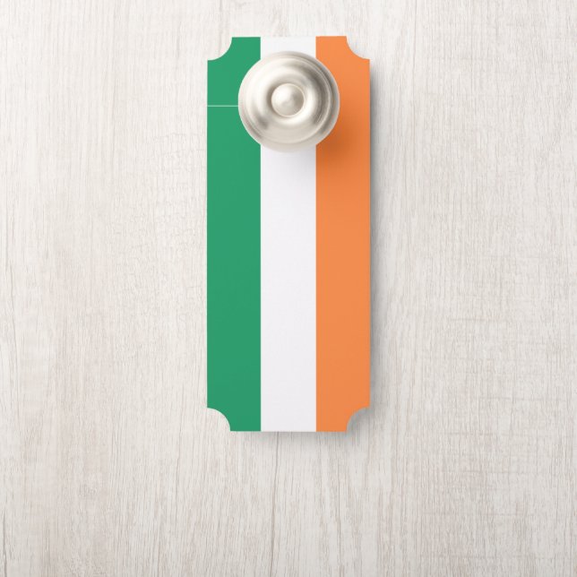 Ireland National Flag, Irish standard, Banner Door Hanger (On Knob)