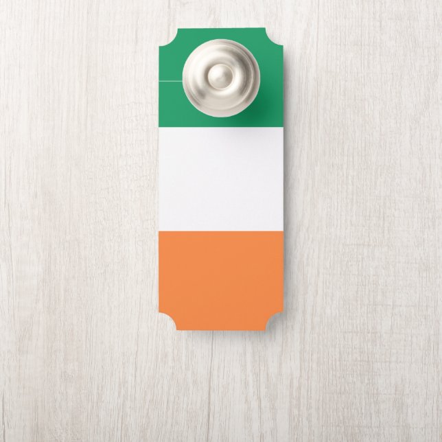 Ireland National Flag, Irish standard, Banner Door Hanger (On Knob)