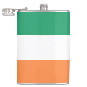 Ireland National Flag, Irish standard, Banner Hip Flask