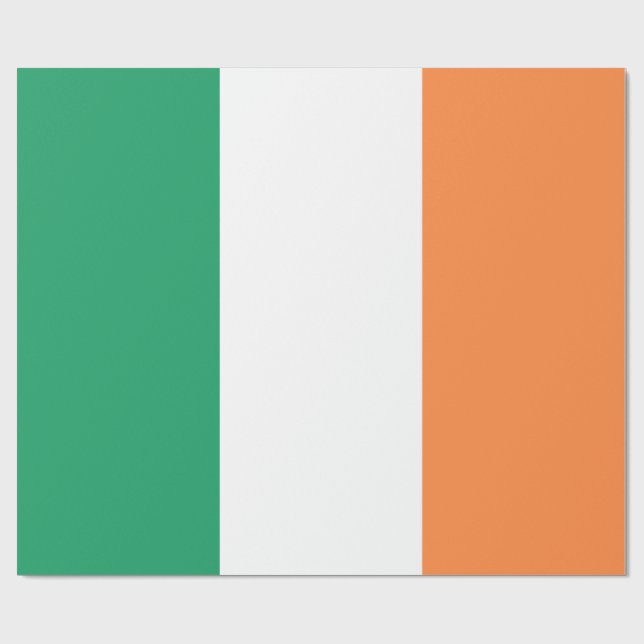 Ireland National Flag, Irish standard, Banner Wrapping Paper (Flat)
