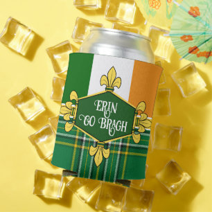 Ireland National flag/Tartan/Erin Go Bragh Can Cooler