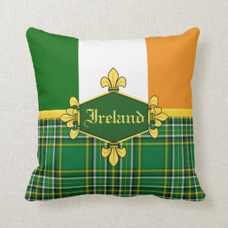 Ireland National Tartan,flag, Customise with name Cushion