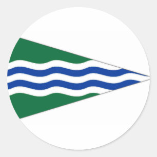 Ireland National Yacht Club Ensign Classic Round Sticker