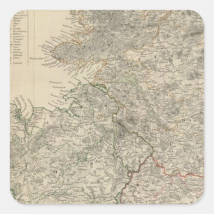 Ireland, north sheet square sticker