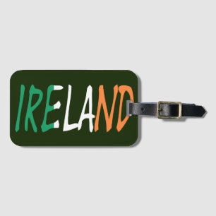 Ireland on Irish Flag bc ltcnt Luggage Tag