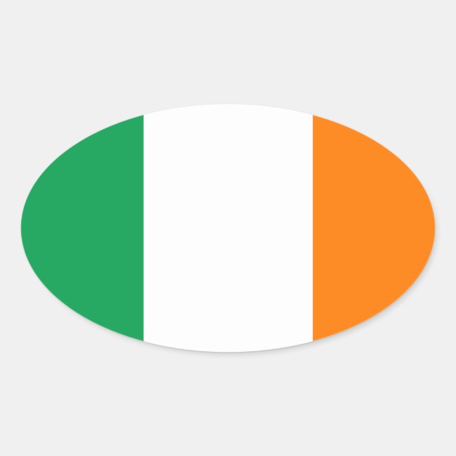 Ireland Oval Sticker (Front)