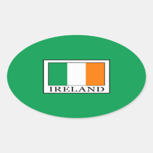 Ireland Oval Sticker
