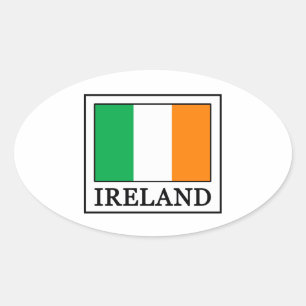 Ireland Oval Sticker