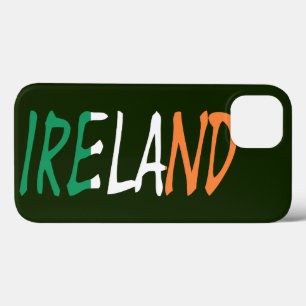Ireland overlaid on Irish Flag iphcnt iPhone 13 Case