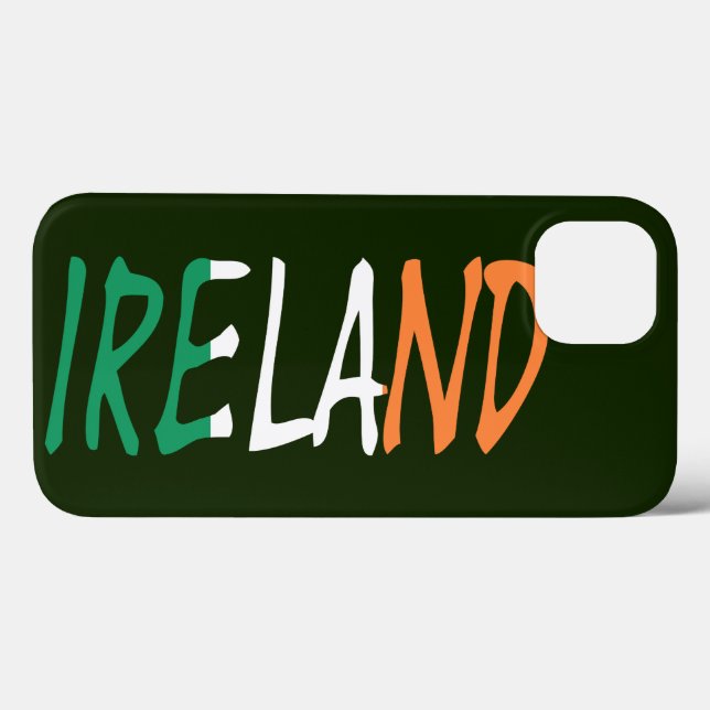 Ireland overlaid on Irish Flag iphcnt Case-Mate iPhone Case (Back (Horizontal))