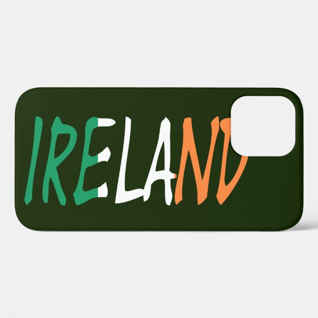 Ireland overlaid on Irish Flag iphcnt Case-Mate iPhone Case (Back (Horizontal))