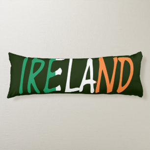 Ireland overlaid on Irish Flag tpcn Body Cushion
