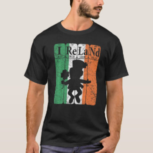 Ireland Periodic Table Elements Irish Flag Leprech T-Shirt