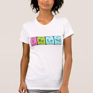 Ireland periodic table name shirt