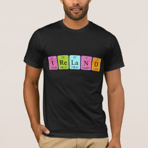 Ireland periodic table name shirt