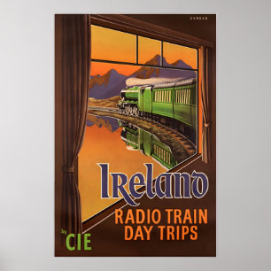 Ireland Print Irish Art CIE Travel Poster