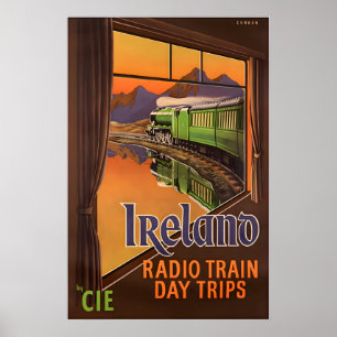 Ireland Print Irish Art CIE Travel Poster