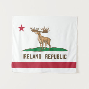 Ireland Republic Irish Elk Flag Giant Deer Tapestry