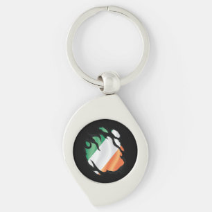 Ireland Ripped Flag Key Ring