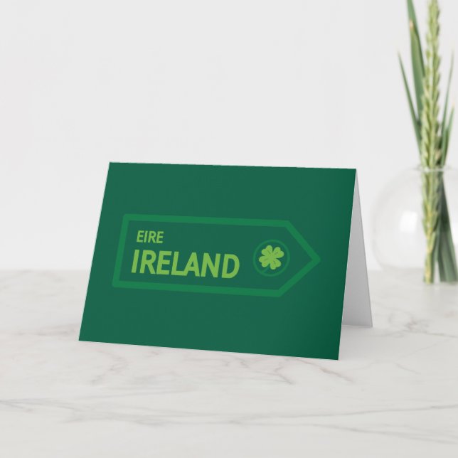 Ireland Road Sign Card (Front)