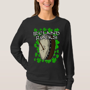 Ireland Rocks Irish Bodhran Drums Percussion Reel  T-Shirt