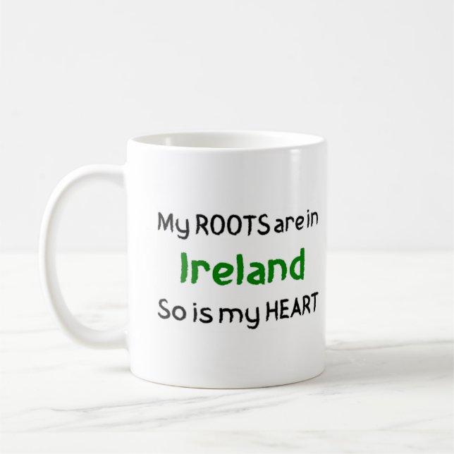 ireland roots coffee mug (Left)