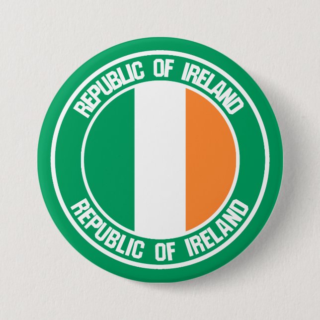 Ireland Round Emblem 7.5 Cm Round Badge (Front)
