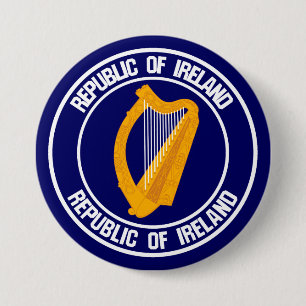 Ireland Round Emblem 7.5 Cm Round Badge