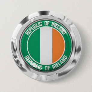 Ireland Round Emblem 7.5 Cm Round Badge